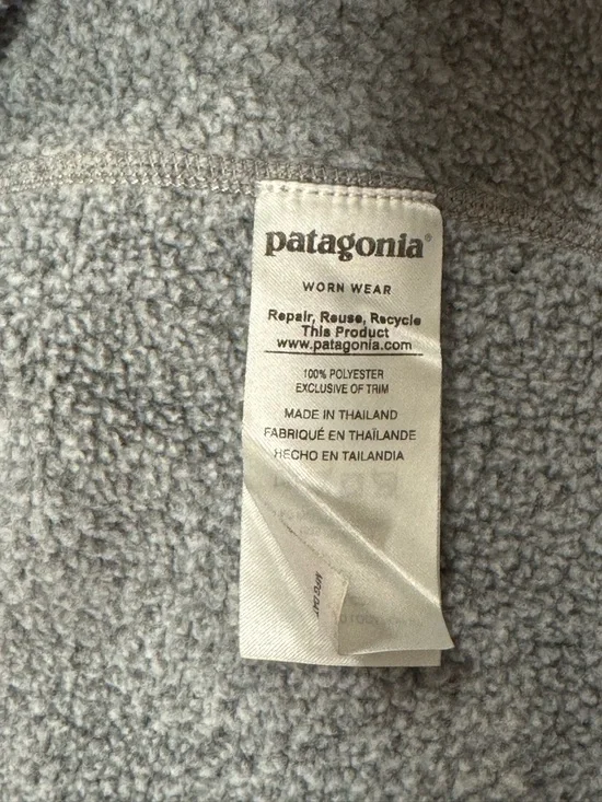 Patagonia Better Sweater 1/4 Zip Fleece Pullover Womens—Birch White - Picture 6 of 9